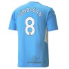 Officiële Voetbalshirt Manchester City Ilkay Gundogan 8 Thuis 2021-22 - Heren